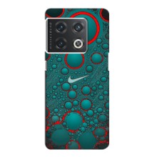 Силиконовый Чехол на OnePlus 10 Pro с картинкой Nike (Найк зеленый)