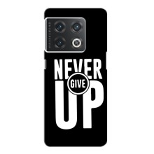 Силиконовый Чехол на OnePlus 10 Pro с картинкой Nike (Never Give UP)
