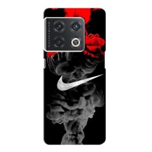Силиконовый Чехол на OnePlus 10 Pro с картинкой Nike (Nike дым)