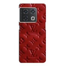 Текстурный Чехол Louis Vuitton для ВанПлас 10 Про – Красный ЛВ