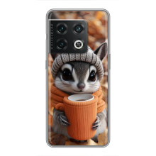 Печатный чехол «Зверята с кофе» для OnePlus 10 Pro