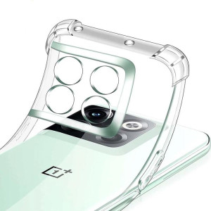 TPU чехол GETMAN Ease logo усиленные углы Full Camera для OnePlus 10T – Прозрачный
