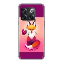Чохли з картинкою Лисичка для OnePlus 10T (VPrint) (Лиса з трояндою)