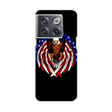 Чехол Флаг USA для OnePlus 10T (Крылья США)