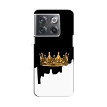 Чехол (Корона на чёрном фоне) для ВанПлас 10Т (Золотая корона)
