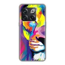 Чехол со Львом для OnePlus 10T (VPrint) (Яркий Лев)