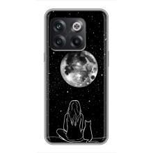 Чохол з малюнком кіт на OnePlus 10T – Дівчина з котом