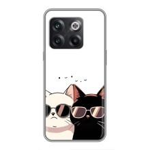 Чохол з малюнком кіт на OnePlus 10T – Коти в окулярах