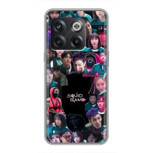 Чехол Гра в кальмара для OnePlus 10T – Коллаж игры кальмара