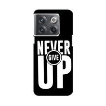 Силиконовый Чехол на OnePlus 10T с картинкой Nike (Never Give UP)