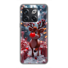 Яскравий чохол для OnePlus 10T з Зимові Оленята – Олень серед подарунків