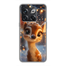 Яскравий чохол для OnePlus 10T з Зимові Оленята – Оленятко серед герлянд