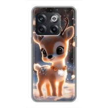 Яскравий чохол для OnePlus 10T з Зимові Оленята – Оленятко