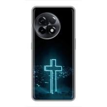 Чехол для OnePlus 11 Pro (AlphaPrint) - (Христианские) (Крест и город)