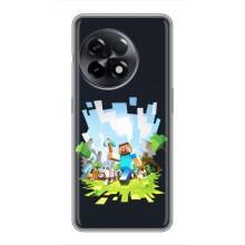 Чехол Майнкрафт на OnePlus 11 Pro (AlphaPrint) Minecraft – персонажи Minecraft