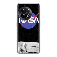 Силиконовый бампер с принтом "Наса" на OnePlus 11 Pro – Nasa на луне