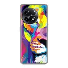 Чехол со Львом для OnePlus 11 Pro (VPrint) (Яркий Лев)