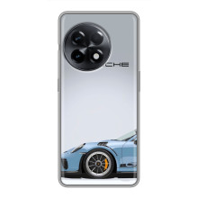 Чехол с авто Порше для OnePlus 11 Pro – Голубой Порше