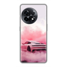 Чехол с авто Порше для OnePlus 11 Pro – Розовый Порше