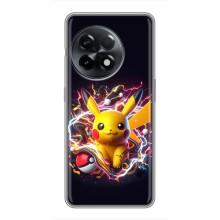 Чехол с Пикачу на OnePlus 11 Pro – Пикачу с мячом