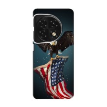 Чехол Флаг USA для OnePlus 11 (Орел и флаг)