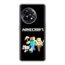 Чехол Майнкрафт на OnePlus 11 (AlphaPrint) Minecraft (герои Minecraft)