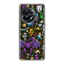 Чехол Майнкрафт на OnePlus 11 (AlphaPrint) Minecraft (Коллаж Майнкрафт)