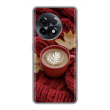 Чохол з унікальним дизайном 'Осінь з кавою' для OnePlus 11 – Кава на ковдрі