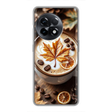 Чохол з унікальним дизайном 'Осінь з кавою' для OnePlus 11 – Пряна кава