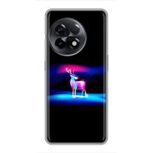 Силиконовый бампер с картинкой животных для OnePlus 11 (Яркий олень)