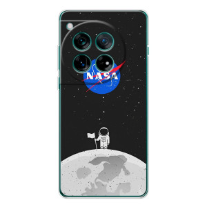 Силиконовый бампер с принтом "Наса" на OnePlus 11R (Космонавт NASA)