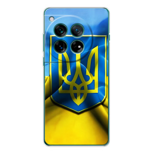 Чехол с картинкой (Патриотический ГЕРБ) на OnePlus 11R (Герб и Флаг Украины)