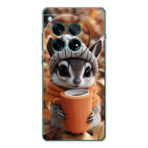 Печатный чехол «Зверята с кофе» для OnePlus 11R (Грызунчик с кофе)