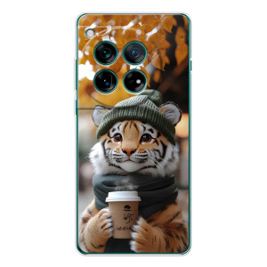 Печатный чехол «Зверята с кофе» для OnePlus 11R (Тигр с кофе)