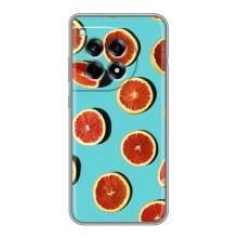 Чехлы с Фруктами для OnePlus 12 Pro (VPrint) (Грейпфрут)