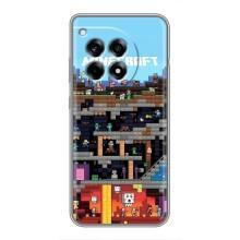 Чехол Майнкрафт на OnePlus 12 Pro (AlphaPrint) Minecraft – фон Minecraft