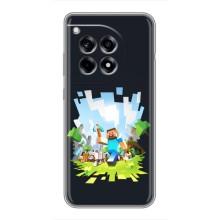 Чехол Майнкрафт на OnePlus 12 Pro (AlphaPrint) Minecraft – персонажи Minecraft
