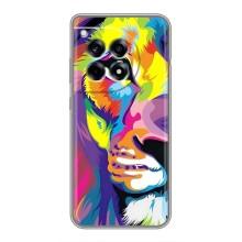 Чехол со Львом для OnePlus 12 Pro (VPrint) (Яркий Лев)