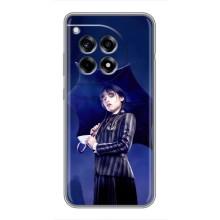 Чохли Венсдей на OnePlus 12 Pro Уенсдей (AlphaPrint) (Венздей з парасолькою)