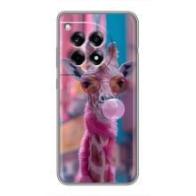 Чехол с принтом стильные животные для ВанПлас 12 Про – Стильный жирав