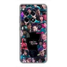 Чохол Гра в кальмара для OnePlus 12 Pro – Колаж гра кальмара