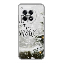 Новорічні, Святкові Чохли для OnePlus 12 Pro - 2024 год (Let it snow)