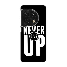 Силиконовый Чехол на OnePlus 12 Pro с картинкой Nike (Never Give UP)