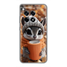 Печатный чехол «Зверята с кофе» для OnePlus 12 Pro