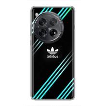 Чохли Адидас для OnePlus 12 (AlphaPrint) (Адідас з полосами)
