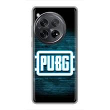 Чехол PUBG для ВанПлас 12 (AlphaPrint) (Лого PUBG)