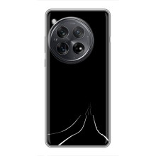 Чехол с картинками на черном фоне для OnePlus 12 (Дорога)