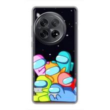 Чохли Амонг Ас для OnePlus 12 (AlphaPrint) (Скіни в космосі)