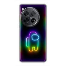 Чохли Амонг Ас для OnePlus 12 (AlphaPrint) (Яскравий скін)