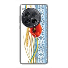 Силиконовый Чехол на OnePlus 12 с картинкой Вышиванки (Вышиванка с цветком)